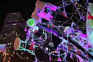 Light installation, Lumieres Hong Kong festival, Edinburgh Place, Central, 24 November 2017