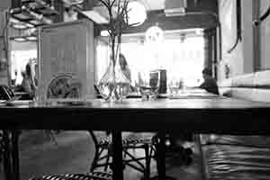 Inside a restaurant, Sai Ying Pun, Hong Kong Island, 27 November 2017