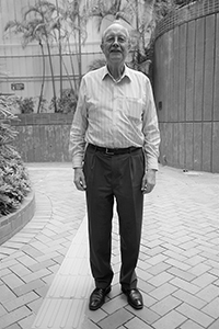 Retired academic Albert Koenig on a return visit to the University of Hong Kong, Pokfulam, 6 November 2017