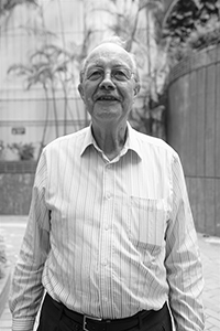Retired academic Albert Koenig on a return visit to the University of Hong Kong, Pokfulam, 6 November 2017