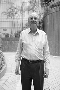 Retired academic Albert Koenig on a return visit to the University of Hong Kong, Pokfulam, 6 November 2017