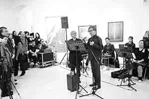 Exhibition opening of 'Living in Compassion: The Art of Chu Hing Wah', Hanart TZ Gallery, Pedder Building, Pedder Street, Central, 8 December 2017