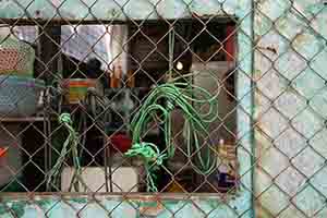 Ropes and fencing, Yau Ma Tei, 20 December 2017