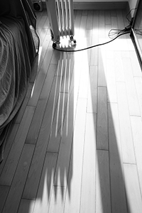 Light and shadow in a domestic interior, Sheung Wan, 12 January 2018