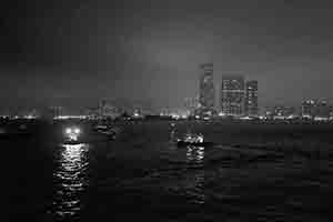 Night view of Victoria Harbour, 26 January 2018