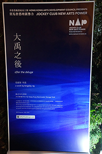 Poster for 'after the deluge', an artwork by Kingsley Ng, Kowloon, 6 January 2018