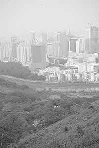 Hong Kong's internal border with Mainland China at the Shenzhen River, 11 February 2018