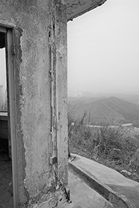 Abandoned former Gurkha observation post on a hill above Hong Kong's border with Mainland China, Tai Shek Mo, near Lo Wu, 11 February 2018