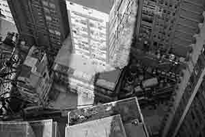 Light and shadows on buildings, Sheung Wan, 12 February 2018