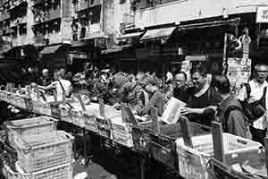 People shopping for second hand goods, Sham Shui Po, 16 February 2018