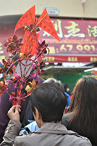 A windmill for the Lunar New Year, Mongkok, 16 February 2018