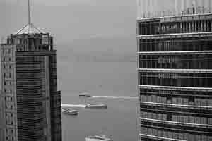 Victoria Harbour, viewed from Sheung Wan, 18 February 2018