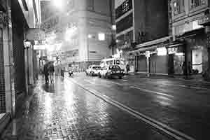 Rainy street, Queen's Road Central, Sheung Wan, 22 February 2018