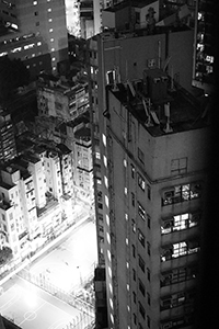 Buildings at night, Sheung Wan, 23 February 2018