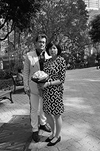 Wedding of Giorgio Biancorosso (left) and Yoko Hosoda (right), Hong Kong Park, 27 February 2018