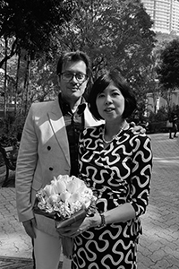 Wedding of Giorgio Biancorosso (left) and Yoko Hosoda (right), Hong Kong Park, 27 February 2018