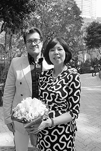 Wedding of Giorgio Biancorosso (left) and Yoko Hosoda (right), Hong Kong Park, 27 February 2018