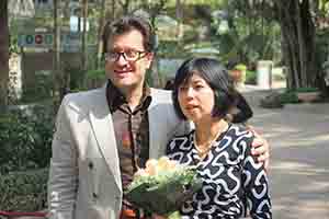 Wedding of Giorgio Biancorosso (left) and Yoko Hosoda (right), Hong Kong Park, 27 February 2018