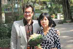 Wedding of Giorgio Biancorosso (left) and Yoko Hosoda (right), Hong Kong Park, 27 February 2018