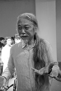 Kung Chi-Shing, after a performance by The Box, North Point, 16 March 2018