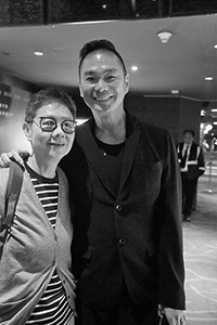 Film director Angie Chen and fashion designer William Tang, Elements, 24 March 2018