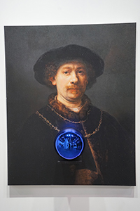 Gazing Ball (Rembrandt Self-Portrait Wearing a Hat) by Jeff Koons, Art Basel, Convention and Exhibition Centre, Wanchai, 27 March 2018