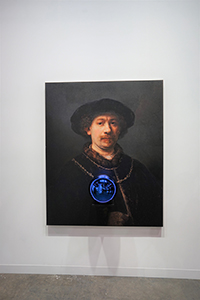 Gazing Ball (Rembrandt Self-Portrait Wearing a Hat) by Jeff Koons,  Art Basel, Convention and Exhibition Centre, Wanchai, 27 March 2018