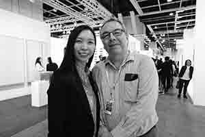 Broadcasters Diana Wan and Gary Pollard, Art Basel, 27 March 2018