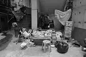 Homeless person's belongings, Sheung Wan, 6 March 2018