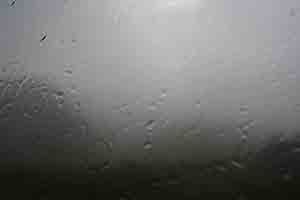 Rain through a bus window, New Territories, 15 April 2018