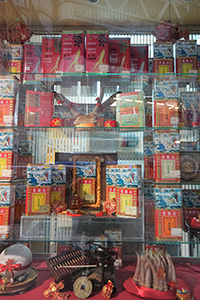 Shop window display with ginseng, Sheung Wan, 20 April 2018