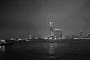 Victoria Harbour viewed from Hong Kong Island, 21 April 2018