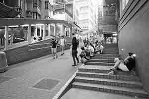 Central to Mid-Levels Escalator Link, Shelley Street, Central, 30 April 2018