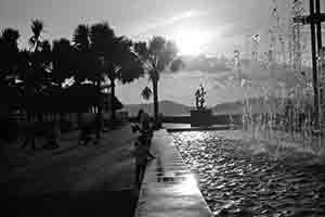 Fountain, Sun Yat Sen Memorial Park, Sai Ying Pun, 16 May 2018