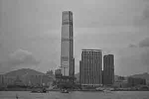 Victoria Harbour with view of the International Commerce Centre (ICC), 17 May 2018