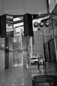 Reflections on mirrored surfaces, Sheung Wan, 23 May 2018