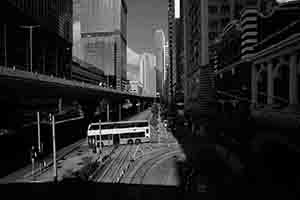 View of Connaught Road Central from a footbridge, Sheung Wan, 25 May 2018