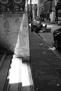 Light on steps, Bonham Strand West, 26 May 2018