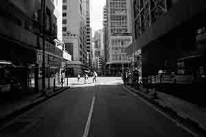 View of Des Voeux Road Central from Hillier Street, Sheung Wan, 26 May 2018