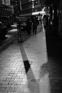 Shadow on Des Voeux Road West, Sheung Wan, 31 May 2018