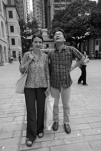 Visitors to the new art and heritage site, Tai Kwun, Central, 8 June 2018