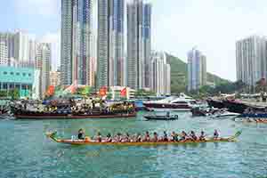 Dragon boat race, Aberdeen harbour, 18 June 2018