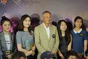 Film Director Johnnie To at a Lingnan University event at the Festival Grand cinema, Festival Walk, Kowloon Tong, 20 June 2018
