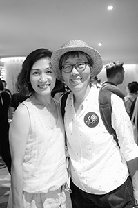 Academic Jessica Yeung and video artist May Fung, at a Lingnan University event, Festival Grand cinema, Festival Walk, Kowloon Tong, 20 June 2018