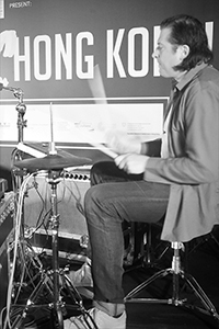 Music performance in a courtyard, Tai Kwun, Central, 23 June 2018