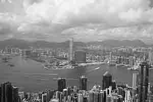 View of Hong Kong from Lugard Road, The Peak, 26 June 2018