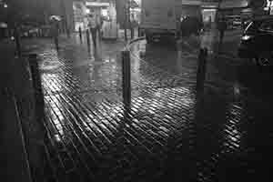 Street view on a rainy day, New Market Street, Sheung Wan, 4 June 2018