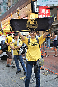 People Power supporter in the annual pro-democracy march, Causeway Bay, 1 July 2018