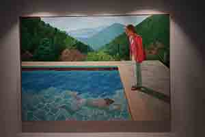 Portrait of an Artist (Pool with Two Figures) by David Hockney, H Queen's, Central, 29 September 2018