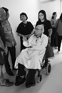 Gaylord Chan, at the Hong Kong Arts Centre for the opening of its 40th anniversary flagship exhibition, Wanchai, 29 September 2018